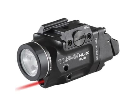 Streamlight TLR-8 HL-X Sub USB Multi-Fuel Tactical Weapon Light w/Red Laser 1000 lm