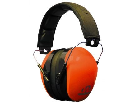 Walkers Game Ear 26 dB Dual Colored Over the Head Passive Muff, Blaze Orange/Black - GWPDCPMBO