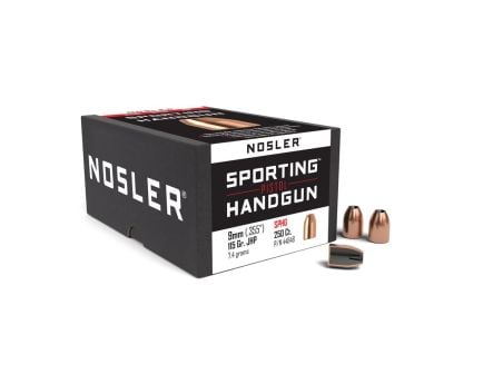 Nosler 9mm (.355) 115gr Jacketed Hollow Point Bullets 250ct - 44848