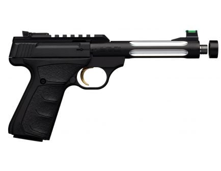 Browning Buck Mark Plus Lite Flute UFX 22 LR Pistol 10 Round Blowback, Black - 051536490