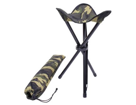 Rothco Collapsible Stool With Carry Strap - Woodland Camo