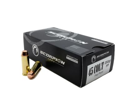 Scorpion Ammo .45 Long Colt 250gr FP 50rd - 45C250FP-S50