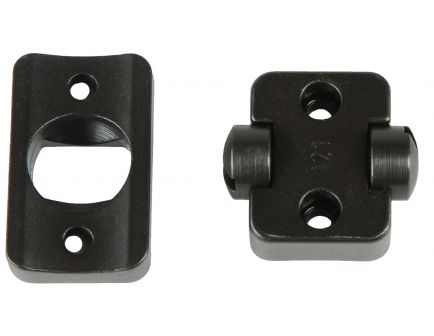 Redfield Howa 1500/Remington 700/Mossberg Patriot Steel 2-Piece Dovetail Turn-In Scope Base, Black Oxide - 47702
