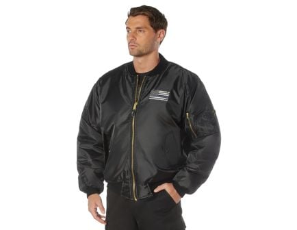 Rothco Thin Blue Line Flag MA-1 Flight Jacket