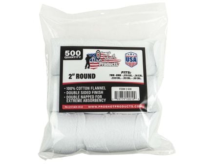 ProShot .270 Cal/.38 Caliber 2" Round Cleaning Patch