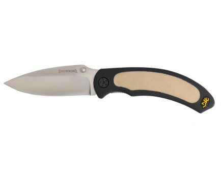 Browning Cayman Drop Point Folding Knife, 3.375" - 3220036