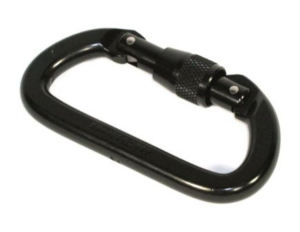 Blackhawk! Locking 26kN Carabiners, Black - 98LC00BK