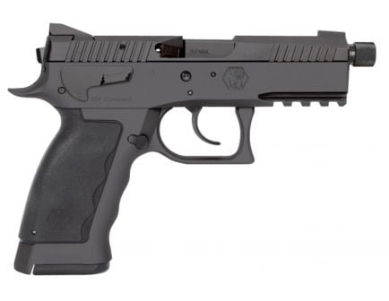 Kriss Sphinx SDP Compact Duty Black 9mm Parabellum 17 Round Hammer Fire Pistol, Hardcoat Anodized Black - WSDCM-E086