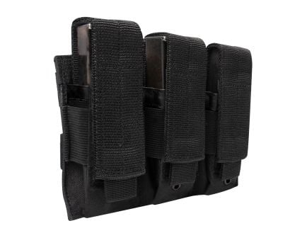 Rothco Molle Triple Pistol Mag Pouch - Black
