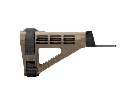 SB Tactical SBM47 AK Pistol Stabilizing Brace Complete Assembly W/ AK Adapter, Flat Dark Earth