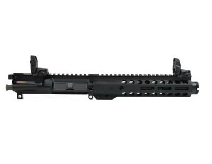 PSA 7" 5.56 NATO 1/7 Nitride 9" M-Lok Freedom Flash Can Upper w/ BCG, CH, & MBUS Sight Set