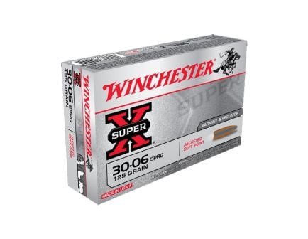 Winchester Super-X 30-06 Springfield 125 Grain Ceneterfire Rifle Ammunition, 20rds
