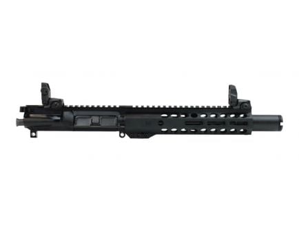 PSA 8.5" Pistol Length 300AAC Blackout 1/7 Nitride 9"  M-Lok & Flash Can Upper  - With BCG,  CH, & MBUS Sight Set - 516446671