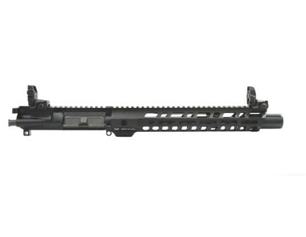 PSA 10.5" 5.56 Lightweight M-lok Slant 12" Upper With MBUS Sight Set, BCG, CH, & Fluted Flash Can - 516447128