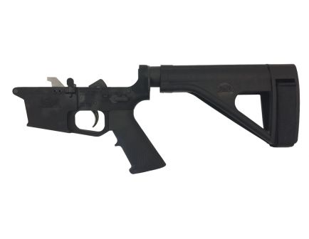 PSA PX-9 Classic Billet Glock-Style Pistol Lower Receiver with SOB Brace, Black