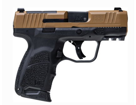 H&K CC9 OPTICS READY DDE 9MM 3.32" (1)10rd, (1)12rd Mag SEMI-AUTO PISTOL