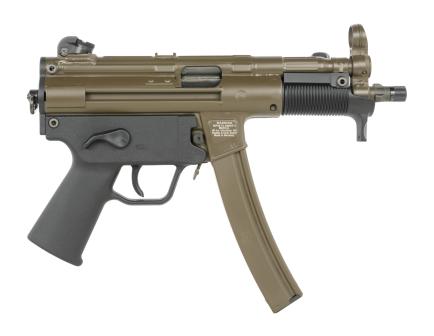 HK SP5K PDW 5.83" 9mm Pistol, Patriot Brown