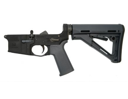 Gray CTR slim line grip complete AR 15 lower
