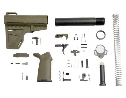 Shockwave AR-15 Lower Build Kit in Olive Drab Green