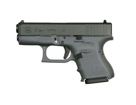 Glock 27 Gen 4 Subcompact .40 S&W 3.42" 9 Round Pistol, Gray - PG2750201GF