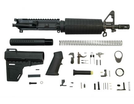 PSA 10.5" 5.56 NATO 1/7 Nitride Classic Shockwave Pistol Kit, Black - 5165449715