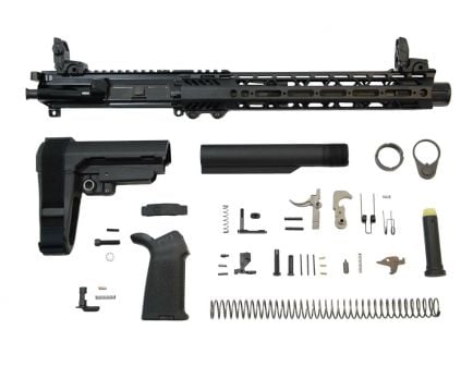 PSA 10.5" Carbine 5.56 NATO 1:7 Nitride 12" Slant M-Lok MOE EPT SBA3 Pistol Kit w/ MBUS Set & NiB BCG