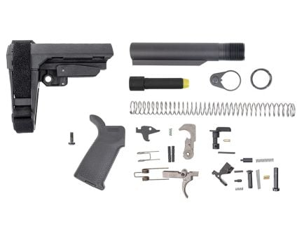PSA 9mm SBA3 MOE EPT Pistol Lower Build Kit, Black