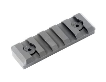 Timber Creek 5-Slot Picatinny Rail Section, KeyMod Compatible, Silver - K 5S PR S