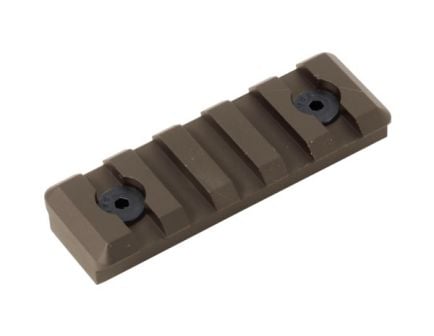 Timber Creek 5-Slot Picatinny Rail Section, M-LOK Compatible, Burnt Bronze - M 5S PR BB