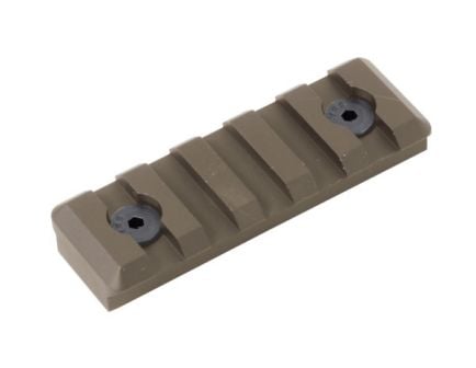 Timber Creek 5-Slot Picatinny Rail Section, M-LOK Compatible, Flat Dark Earth - M 5S PR FDE