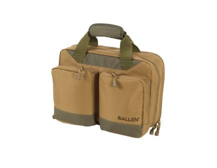 Alllen Double Handgun Attache, Tan - 7603