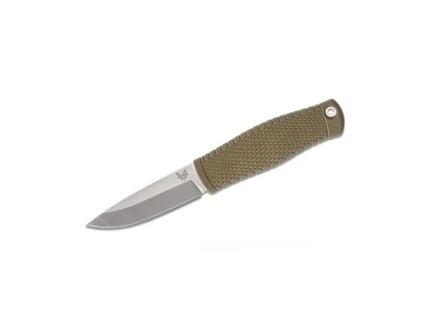 Benchmade Puukko 3.75" Drop Point Fixed Blade Knife With Leather Sheath - 200