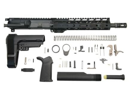 PSA 10.5" Pistol-Length 300AAC Blackout 1/8 Nitride 9" M-Lok MOE EPT SBA3 Pistol Kit