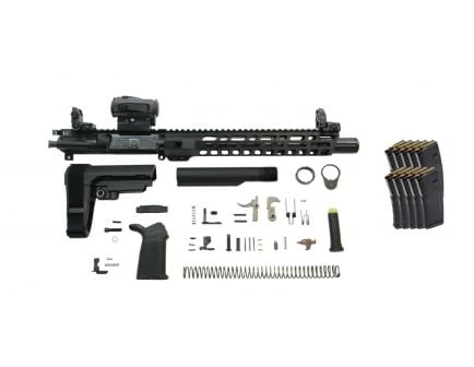 PSA 10.5" Carbine-Length 5.56 NATO 1/7 Nitride 12" Slant M-Lok MOE EPT SBA3 Pistol Kit w/MBUS Sight Set, NiB BCG, & Sparc + 10 PMAGS