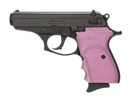Bersa Thunder .380 ACP Pistol, Black with Pink Grips