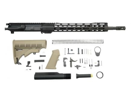 PSA 16" Mid-Length 5.56 NATO 1:7 Nitride 13.5" Lightweight M-Lok Classic Rifle Kit, FDE