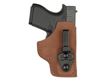Bianchi Model 6T Right Hand Glock 43 Ultra Lightweight IWB Concealment Tuckable Holster, Black - 10756