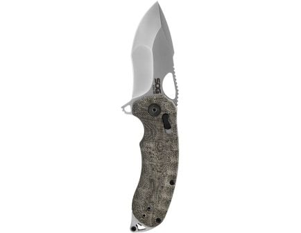 SOG Knives KIKU XR Tanto Folding Knife, 3.03", Green - 12-27-01-57