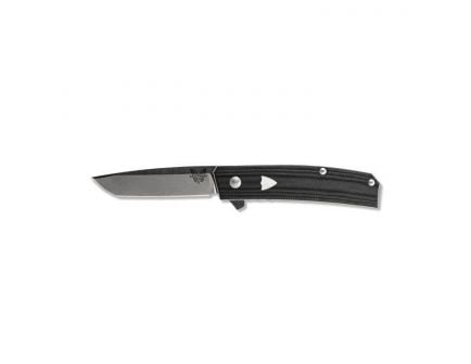 Benchmade Oeser Tengu Flipper Tanto Folding Knife, 2.77", Black - 601