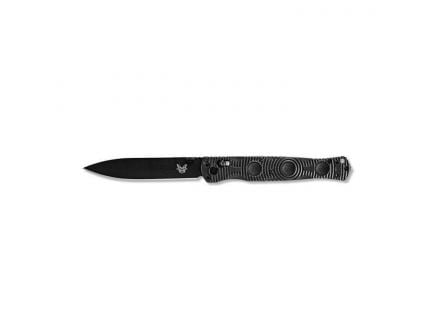 Benchmade SOCP Tactical Folder Spear Point Folding Knife, 4.47", Black - 391BK