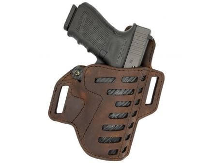 Versacarry Compound Size 4 Right Hand 3.5" Sub Compact OWB Holster, Distressed Brown - C221365