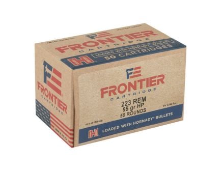 Hornady Frontier 55gr HP Match .223 Rem Ammo, 50rd - FR1405