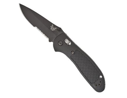 Benchmade Griptillian Serrated Drop Point Folding Knife | Black
