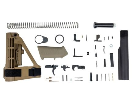 PSA Classic SBA4 Lower Build Kit, Flat Dark Earth