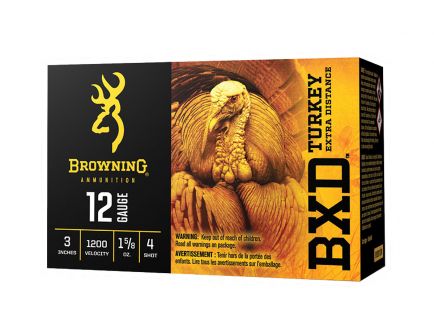 Browning Turkey BXD 3" #4 12ga Ammo, 10rd - B193911234