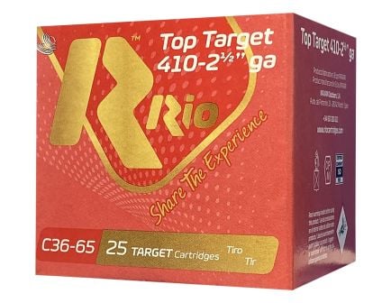 RIO Top Target 410 Gauge 2-1/2" 7-1/2 Shot 1/2 oz Shotshell, 25/Box - RC3675