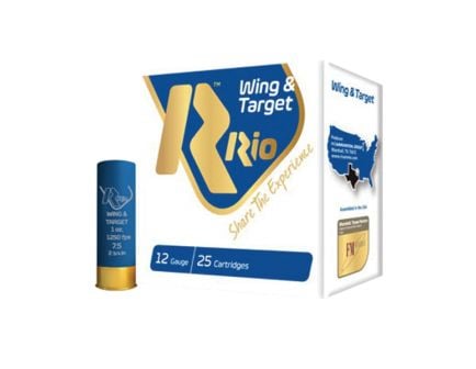 RIO Wing & Target 20 Gauge 2-3/4" 8 Shot 7/8 oz Shotshell, 25/Box - WT208