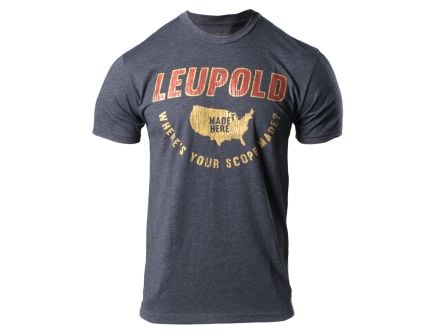 Leupold "Made Here" T-Shirt, Charcoal Heather, Size XXL