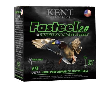 Kent Fasteel 2.0 12 Gauge Ammo 3-1/2" 3 Shot, 25 rds/box - K1235FS40-3