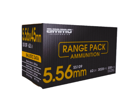 Ammo Inc. Signature 5.56 Ammo 62 Grain SS109 FMJ 200rds